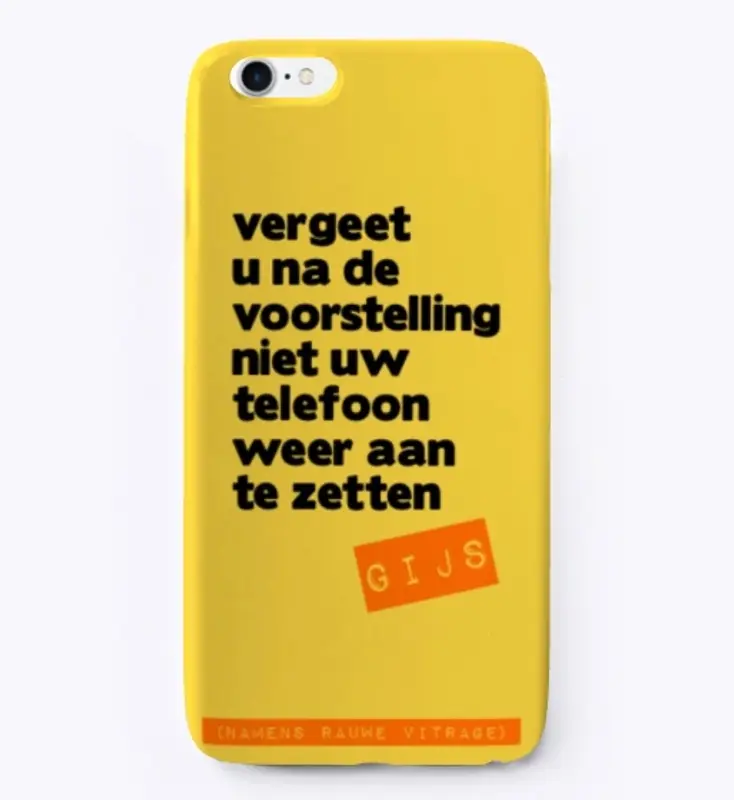 Vergeet u na de voorstelling niet ...